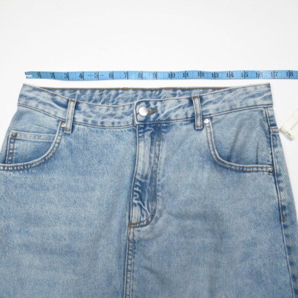 Anthropologie Pilcro The Madi Front-Slit Denim Maxi Skirt Endless Summer Wash 14 - Picture 4 of 11